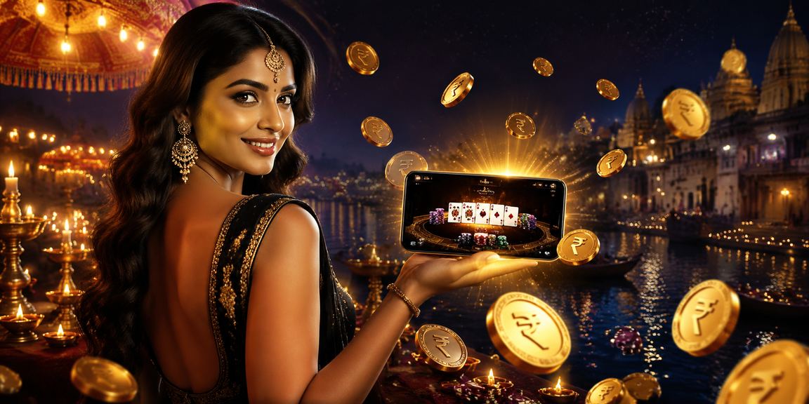Teen Patti card game played in Indian style with chips and cards